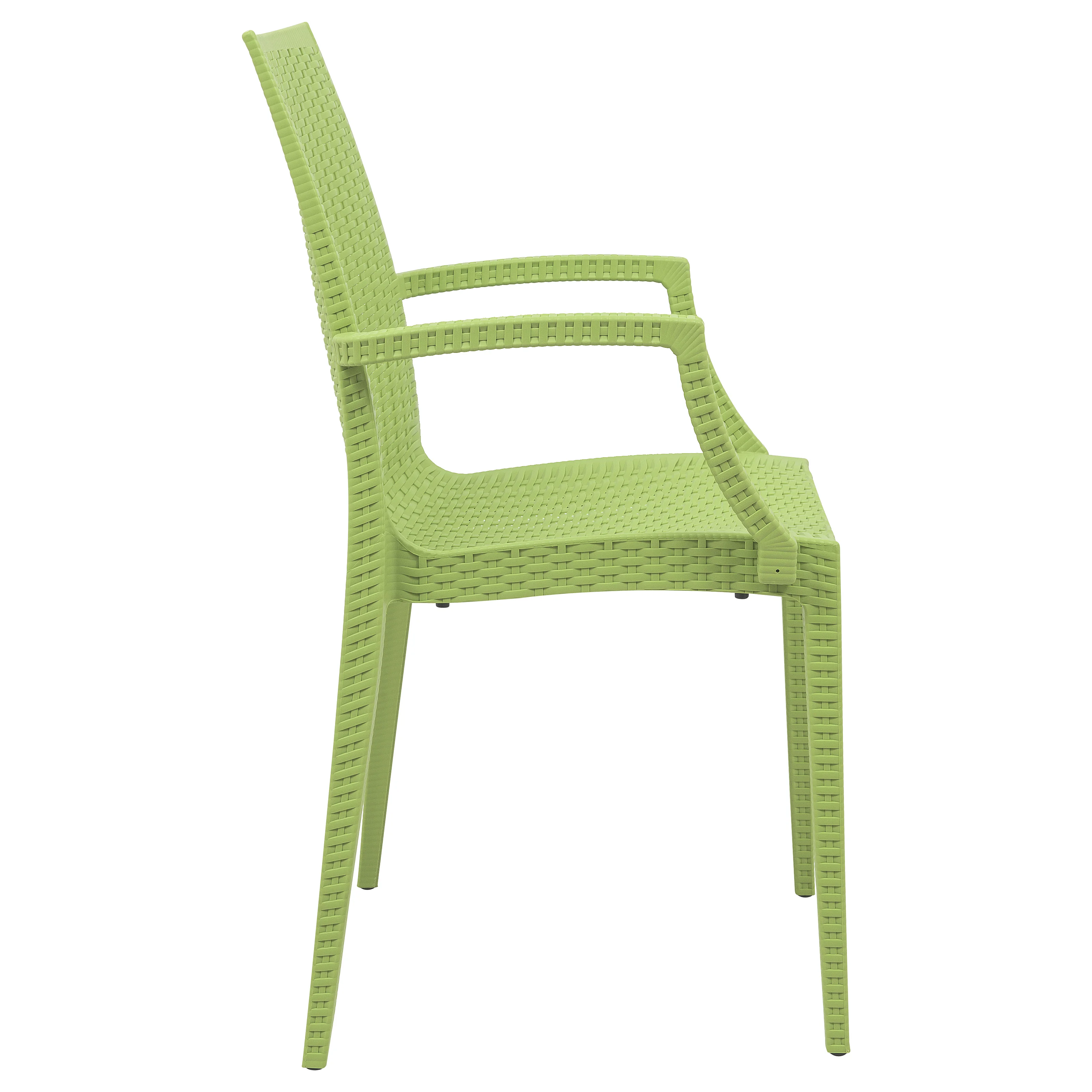 Weave Mace Indoor/Outdoor Chair (With Arms), Set of 4